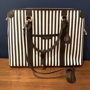 Henri Bender Iconic Stripe Laptop Tote Sleeve Bag NEVER USED